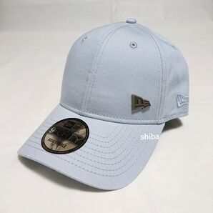 NEW ERA ニューエラ キャップ 帽子 シンプル メタル ワンポイント 水色 スカイ ブルー 青 野球 MLB ユニセックス