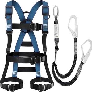 安全帯 フルハーネス 新規格 セット 墜落制止 サイズ調整可能 安心 対策 品質 仕事 現場 安全性 軽量 装備 必需品 着脱