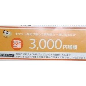 ラクウル 買取金額3,000円増額チケット