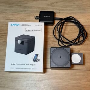 Anker 3-in-1 Cube With Magsafe ワイヤレス充電器
