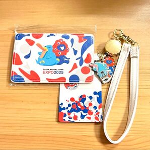 【新品未使用品】イコちゃん×ミャクミャク 合皮パスケース