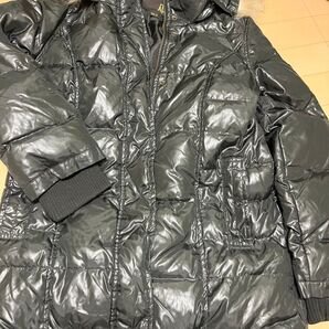 ダウンジャケット ファー付き ブラック ATS