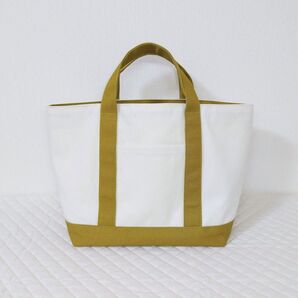 トートバッグ カーキ 倉敷帆布使用 ハンドメイド