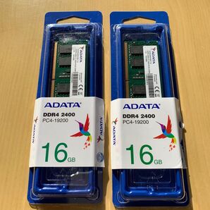 ADATA DDR4 2400 PC4-19200 16GB 2個セット 計32GB