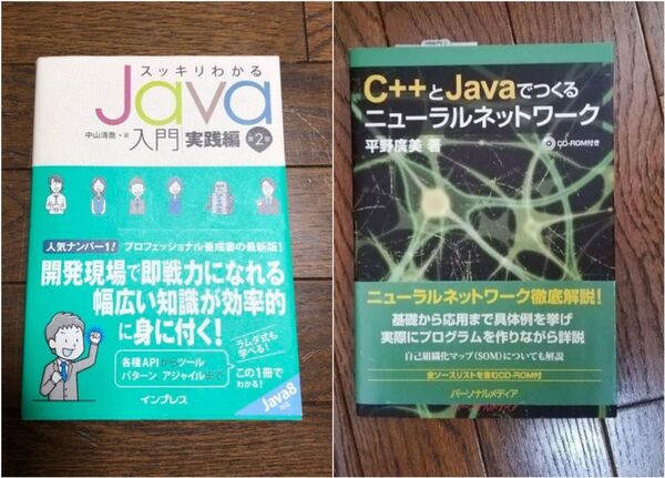 スッキリわかるJava入門 実践編 第2版 & C++とJavaでつくるニューラルネットワーク 2冊セット