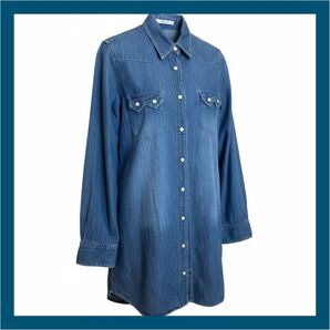 AZUL basic アズールベーシック デニムシャツ M