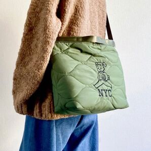 新品 オサムグッズ OSAMU GOODS quilt bag(オリーブ)ジル