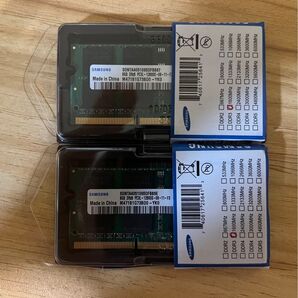 SAMSUNG DDR3 8GB PC3L-12800S ノートPC用メモリ 2枚セット