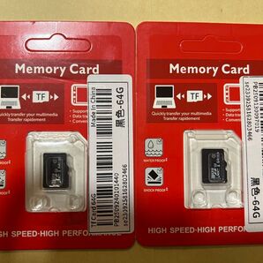 TF Card 64G microSDカード メモリーカード 2個セット HIGH SPEED