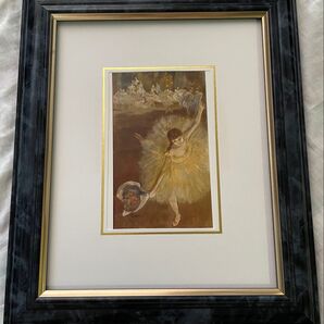 ドガ 額装 複製画 舞台の踊り子 バレエ 絵画 インテリア 美術品