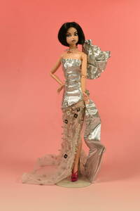 Barbie適合洋服　「Silver Dress」洋服単品・バービーサイズ