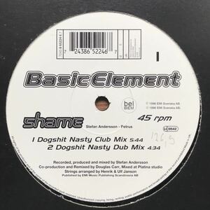 【house】Basic Element / Shame［12inch］オリジナル盤《4-1-14 9595》