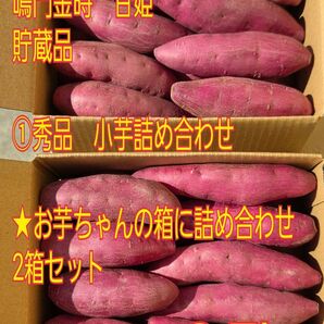 ①さつまいも2.7㎏ 鳴門金時甘品 貯蔵品 秀品小芋詰め合わせ2箱セット