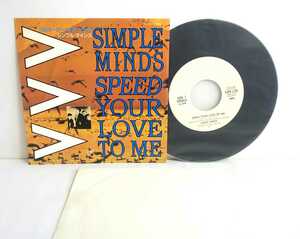 ■EP■ 7” 見本盤白ラベル / シンプル・マインズ / スピード・ユア・ラブ SIMPLE MINDS Speed Your Love To Me VIPX-1745 ニューウェイヴ