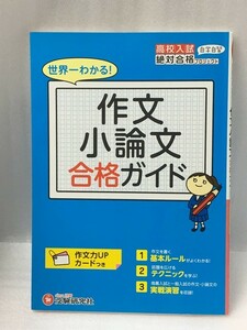 マーカー線あり　作文力UPカード付き　高校入試 作文 小論文 合格ガイド: 世界一わかる!　高校入試合格ガイド