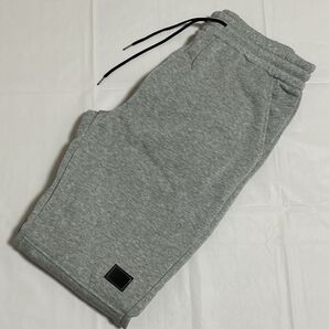 L ジョガーパンツ グレー スウェット 極暖 裏起毛 暖か素材 ゴム シンプル カジュアル スポーツ観戦 アウトドア パンツ