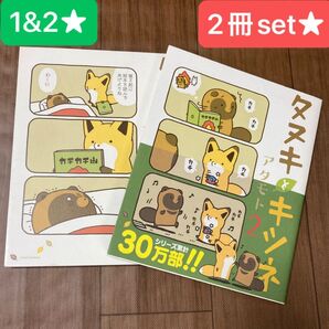 タヌキとキツネ★1&2★2冊set★LiluctComics★アタモト★癒し系漫画★フロンティアワークス★絵本みたいなマンガ