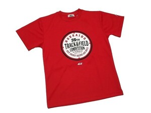 [Новый] NISHI 35th Hokkaido Muroran Track &amp; Field Cowneration 2017 с коротким рукавом T -Shirt [s] красный/красный ◆ Земля