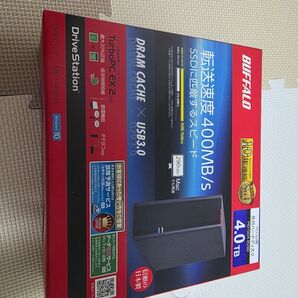 BUFFALO USB3.0用 外付けHDD(冷却ファン搭載) 4TB HD-GD4.0U3D ▲送り状直貼り