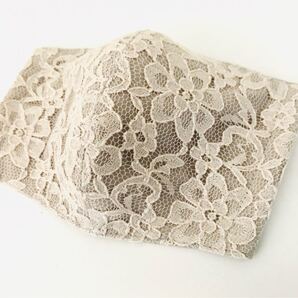 ラッセルレースピンクベージュ ハンドメイド 立体インナー