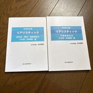 2025年合格目標 司法書士試験 リアリスティック ひな形集 不動産登記法 商業登記法 雛形 松本雅典