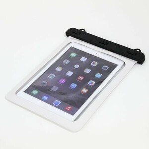 白色 iPad 防水ケース ホワイト 10インチ タブレット 防水保護等級 IPx8 水深10M スタイリッシュ 防水 PC ゲーム iPad mini air B906am