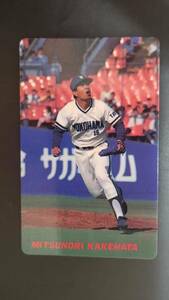  Calbee Professional Baseball card 90 year No.66 missing edge light . Yokohama Taiyou ho e-ruz1990 year ( for searching ) rare block Short block tent gram district version 