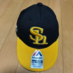 福岡ソフトバンクホークス Majestic キッズキャップ 48-52cm