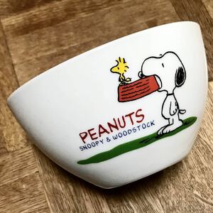 SNOOPY ☆ スヌーピー ☆ ボウル ☆ 食器 ☆ どんぶり ☆ 陶器 ☆ ウッドストック ☆ WOODSTOCK ☆ 非売品 ☆ 中古品 ☆ 未使用 ☆ 箱傷み