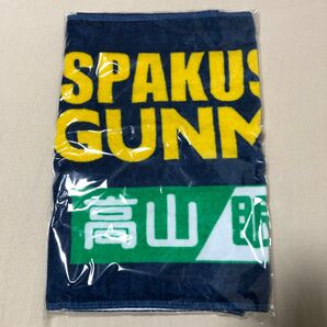 新品未使用品 ザスパクサツ群馬 タオルマフラー 紺色 サッカー タオマフ マフラータオル 応援グッズ
