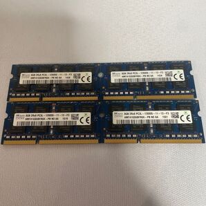 激安 SK hynix 中古良品ノートPC メモリー8GB 4枚ddr3
