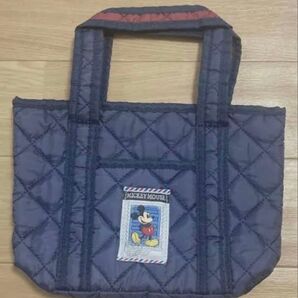 価格!ミッキー キルティングバッグ ディズニー カバン ネイビー