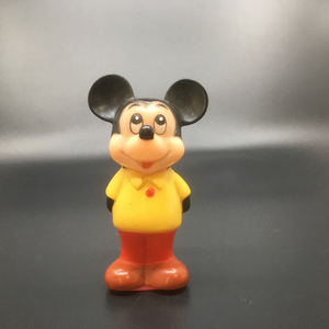 タケウチ　ミッキーマウス　ソフビ製　鉛筆削り　使用済　Mickey Mouse　Pencil sharpener