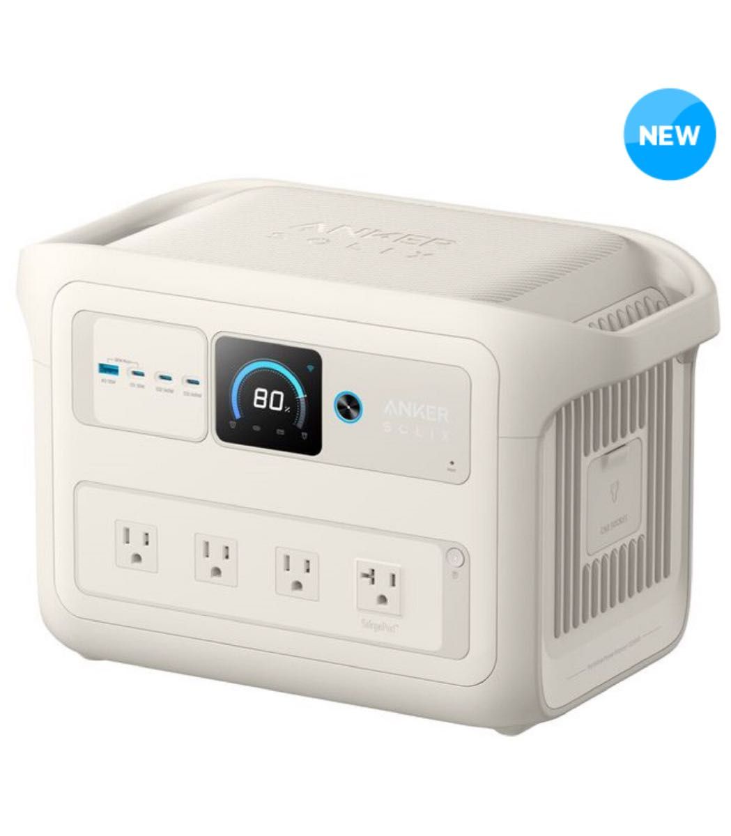 【新品未開封】 Anker アンカー Solix C1000 Plus オフホワイト A1765521 キャンプ ポータブル電源