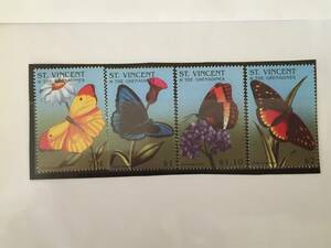切手：昆虫・蝶／セントビンセント及びグレナディーン諸島＊１９９６年＊