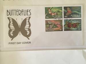  stamp : insect * butterfly | cent bin cent and g Rena Dean various island *2001 year * First Day Cover *⑥