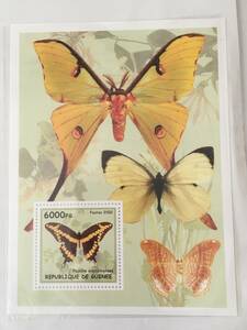  stamp : insect * butterfly |ginia*2002 year * seat 
