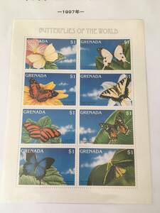  stamp : insect * butterfly |g Rena da*1997 year * seat *