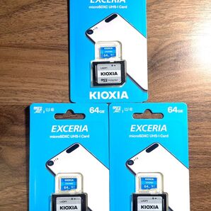 microSDカード 64GB 東芝が社名変更「KIOXIA」【3個セット】
