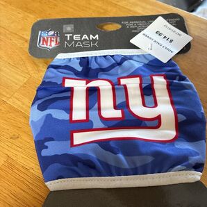 NFL NEW YORK GIANTS チームマスク ブルー 迷彩柄 未使用