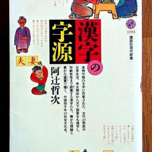 漢字の字源 阿辻哲次 講談社現代新書 1193