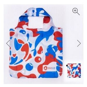 EXPO2025 エコバッグ 赤青模様 1個