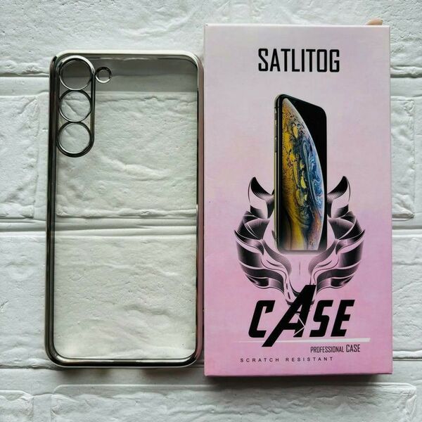 【シルバー】Samsung Galaxy S23 Plus ケース クリア