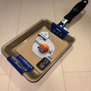 【新品未使用】evercook エバークック 卵焼き器 フライパン ガス火