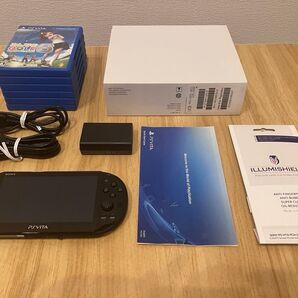 PS Vita PCH-2001 本体 ブラック ソフト6本セット (北米版Wi-Fiモデル/動作品)