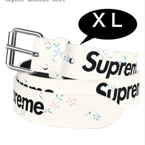 Supreme Repeat Leather Belt "Floral" 25FW 【XL】 新品未使用品 即日出荷可能!