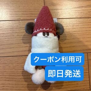 2025 リルリンリン ぬいぐるみバッジ ディズニー クリスマス 赤 レッド