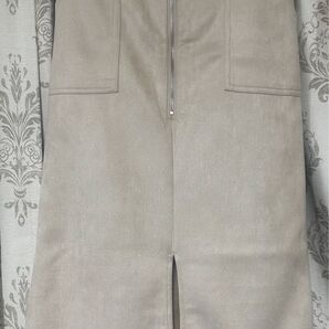 【近日削除】 ※ GORGE 秋冬 フロントジッパー スリット ロングスカート 未使用