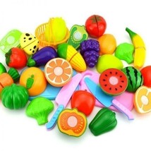 プラスチック切断野菜果物ふり食品プレイセット幼児教育キッチンおもちゃ楽しい就学前の子供1セット８ 7_画像4