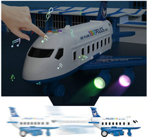 2020変形音楽トラック慣性子供おもちゃ航空機セット_画像4